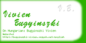 vivien bugyinszki business card